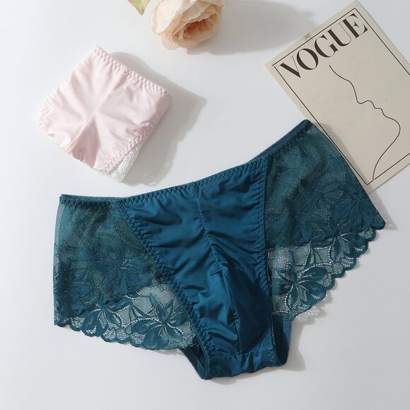 Sissy Pink Cotton Panties for Men, Crossdresser Panty with Bow, Set of 2 - Picture 9 of 12